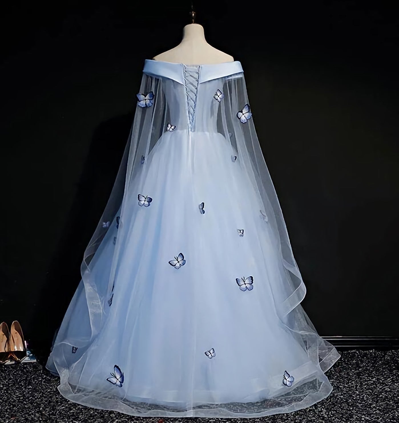 Party Dress Party, Beautiful Light Blue Ball Gown Lace Up Party Dress, Blue Prom Dress 2024