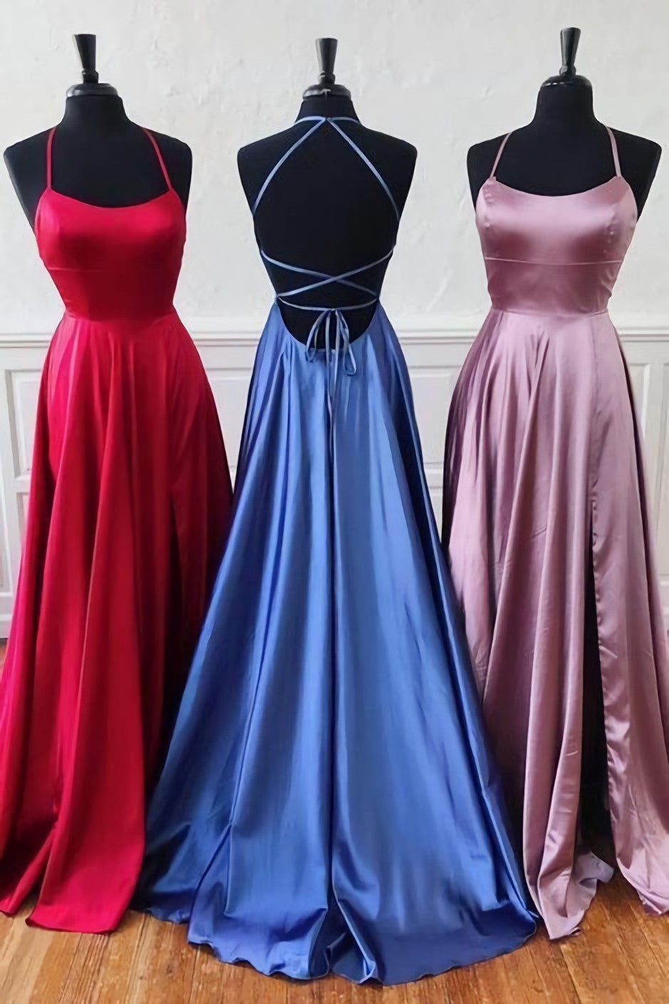Prom Dress For Short Girl, Sexy Backless Prom Dress Long