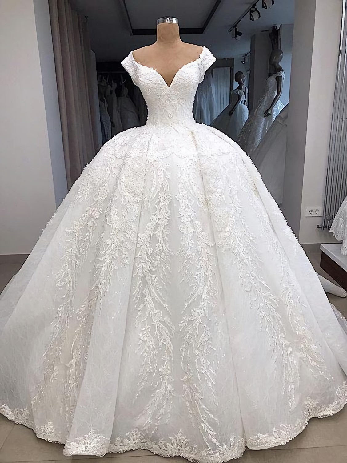 Wedding Dresses For Short Brides, Sexy Prom Dress, Ball Gown Evening Dress, Wedding Dress