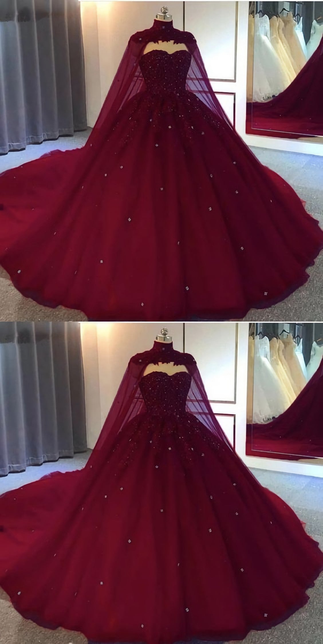 Wedding Dress Under 101, Burgundy Ball Gown Wedding Dresstulle Prom Dresses