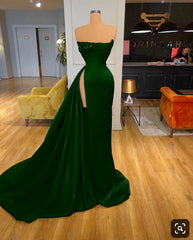 Party Dresses Cheap, Green Long Prom Dress, Formal Dress
