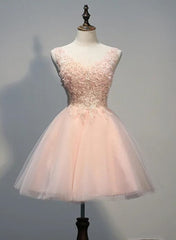 Bridesmaids Dresses By Color, Charming Pearl Pink Tulle Formal Dress , Lovely Homecoming Dresses
