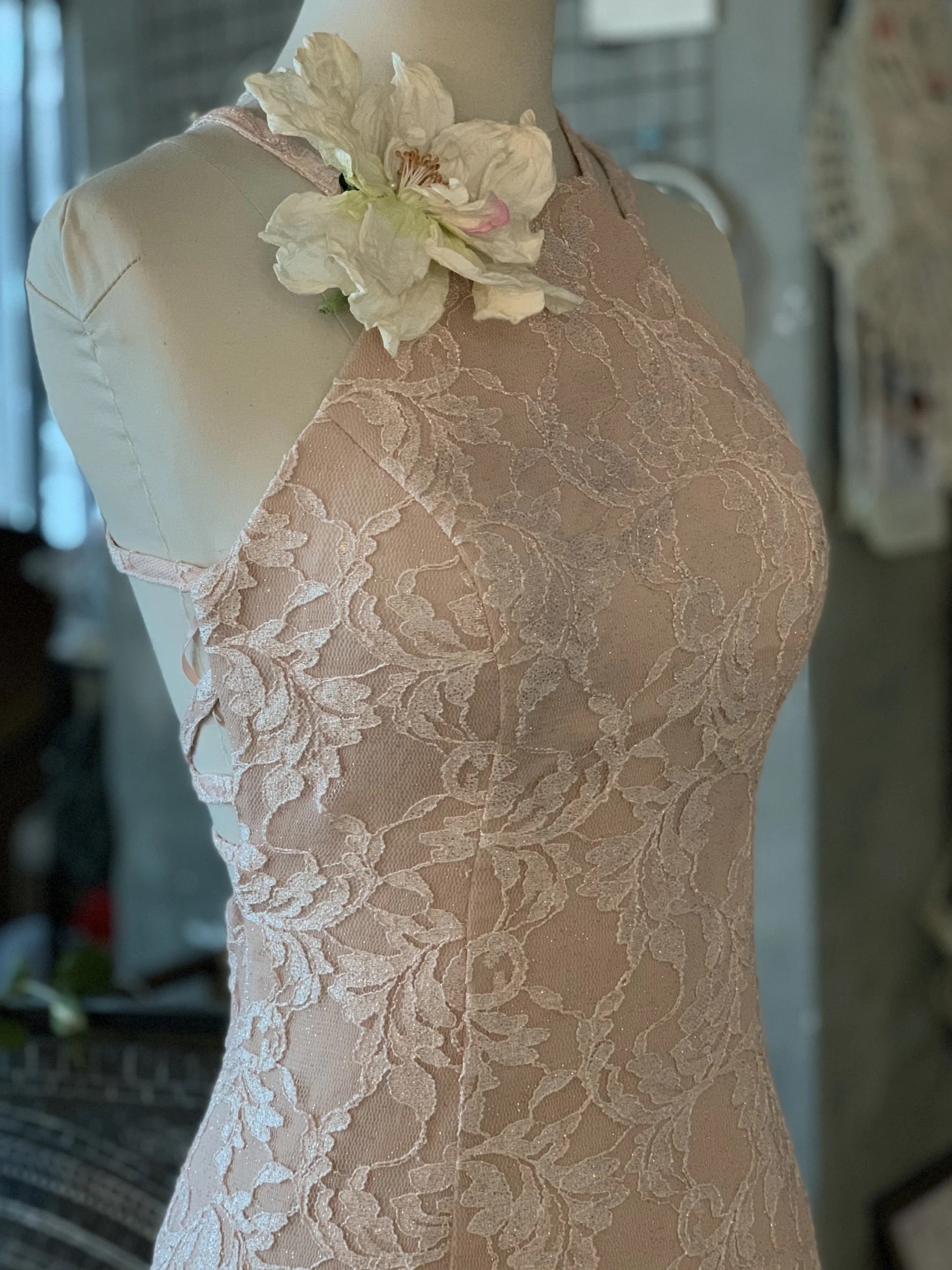 Wedding Dresses Near Me, Classic Vintage Lace Floor Length Mermaid Wedding Dress
