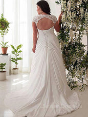 Wedding Dress Under 106, Empire Sweetheart Sweep Train Chiffon Wedding Dresses