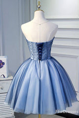 Bridesmaid Dress Colors, cute strapless beaded short party dress sweetheart mini bridesmaid dresses