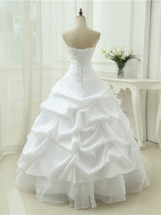 Wedding Dresses Trending, Gorgeous Sweetheart Beaded Ball Gowns Lace-Up Wedding Dresses