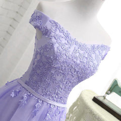Bridesmaid Dresses Weddings, Light Purple Short Bridesmaid Dress , Tulle with Lace New Formal Dresses