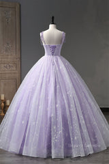 Formal Dress Boutiques Near Me, Lilac Bow Tie Shoulder Prints Long Prom Dress