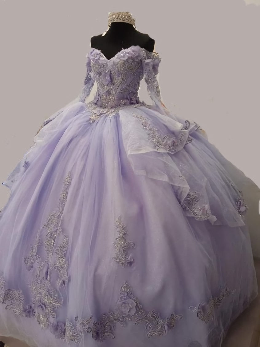 Party Dresses For Babies, Lilac Princess Ball Gown Quincea¨½era Dress Sweet 16 Dress