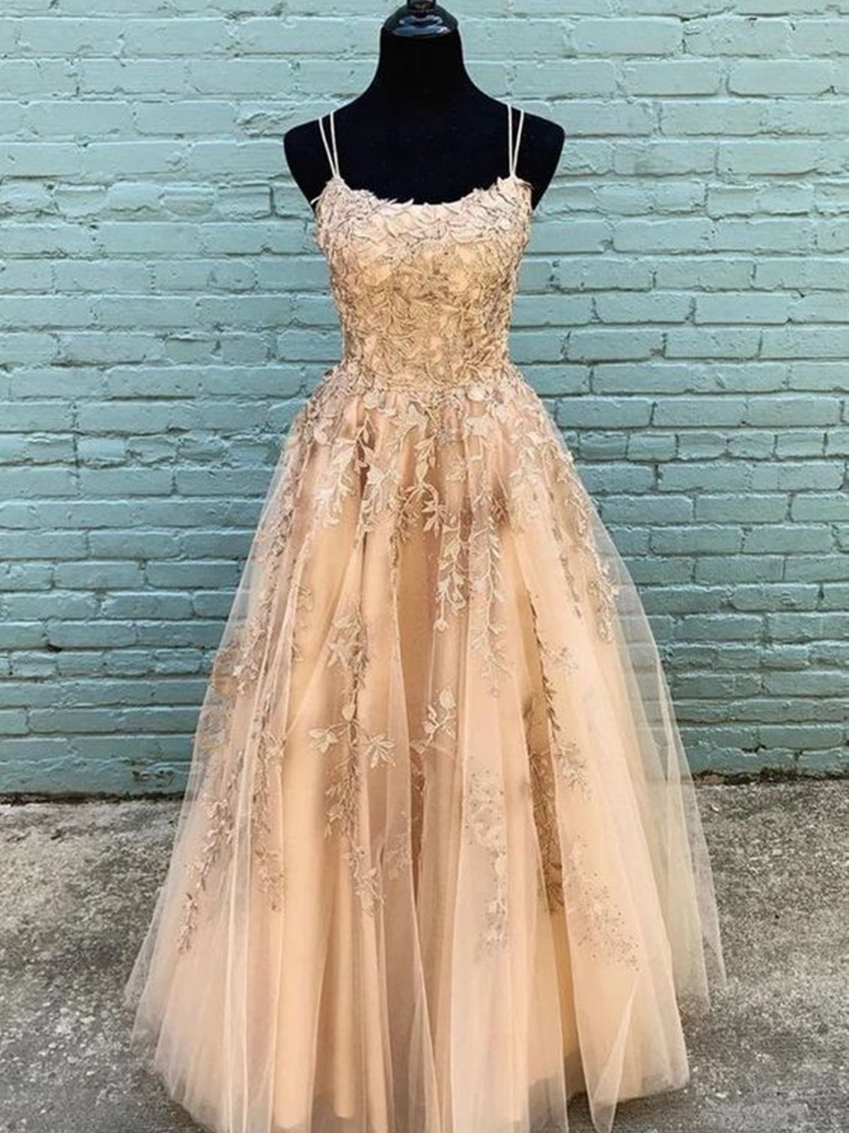 Homecoming Dresses Short Tight, Long Champagne Lace Prom Dresses, Champagne Lace Formal Graduation Dresses