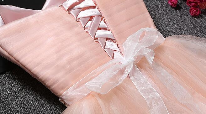 Prom Dresses Chicago, Lovely Cute Pink Sweetheart Homecoming Dress with Belt, Short Prom Dress