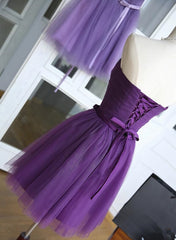 Bridesmaid Dress Ideas, Lovely Purple Homecoming Dress , Cute Formal Dress