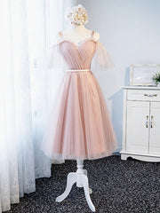 Prom Dresses 2025 Fashion Outfits, Off the Shoulder Short Pink Prom Dress, Short Pink Formal Graduation Bridesmaid Dresses