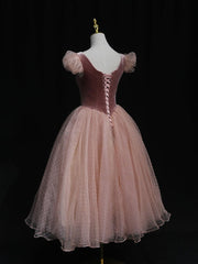 Bridesmaid Dress Designer, Pink tulle short prom dress pink tulle homecoming dress