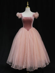 Bridesmaid Dress Designs, Pink tulle short prom dress pink tulle homecoming dress