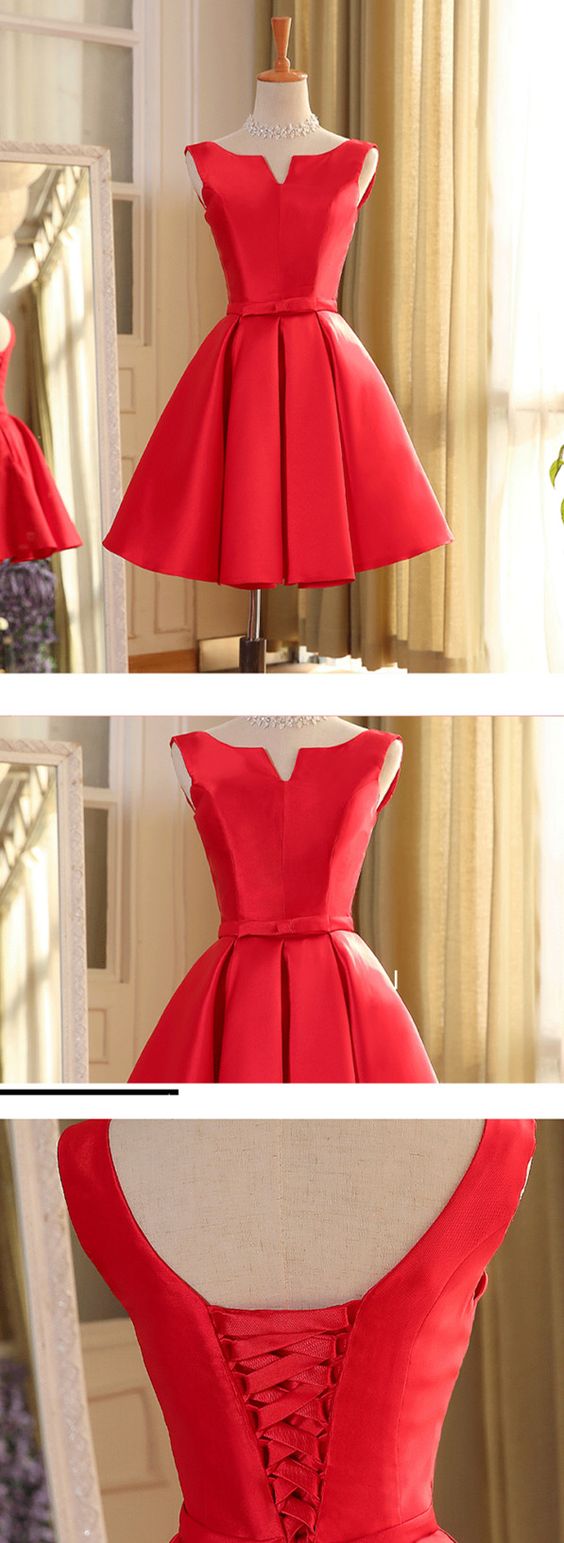 Wedding Ideas, Short Red Homecoming Dress, Party Dress, 2024 Short Red Dancing Dress, Party Dress