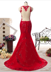 Prom Dress 2033, 100%Real Photo Long Sweetheart Tulle Mermaid vestido de festa Sequined Appliques Floor Length Evening Dresses