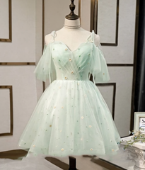 Prom Dress2034, Beautiful Beads Tulle Sweetheart Neckline Homecoming Dresses