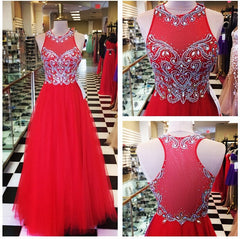Prom Dress Boho, Red Red Elegant Modest Simple 2024 Evening Dresses