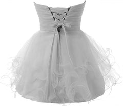 Prom Dress Princess, Short Sweet 16 Blue Tulle Fitted Homecoming Dresses