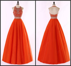 Homecoming Dresses Blues, 2 Piece Prom Dresses, New Style Evening Gowns