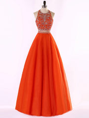 Homecomming Dresses Red, 2 Piece Prom Dresses, New Style Evening Gowns