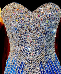 Homecoming Dress Sparkle, Royal Blue Prom Dresses, Royal Blue Prom Dress, Silver Beaded Formal Gown Mermaid Beadings Prom Dresses, Evening Gowns Tulle Formal Gown For Senior Teens