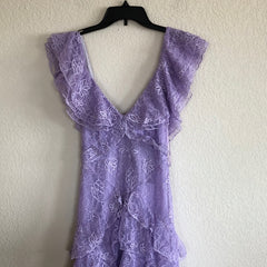 Prom Dress Shopping, Purple Lace Long Prom Dress Backless Evening Dress Stunning Maxi Dress