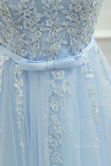 Formal Dress For Beach Wedding, Round Neck Short Blue Lace Prom Dresses, Short Blue Lace Homecoming Graduation Dresses