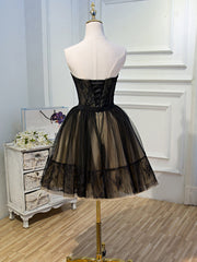 Evening Dress Shops, Short Black Lace Prom Dresses, Little Black Lace Formal Homecoming Dresses