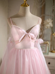 Evening Dress Ideas, Short Pink Beaded Prom Dresses, Short Pink Beaded Formal Homecoming Dresses