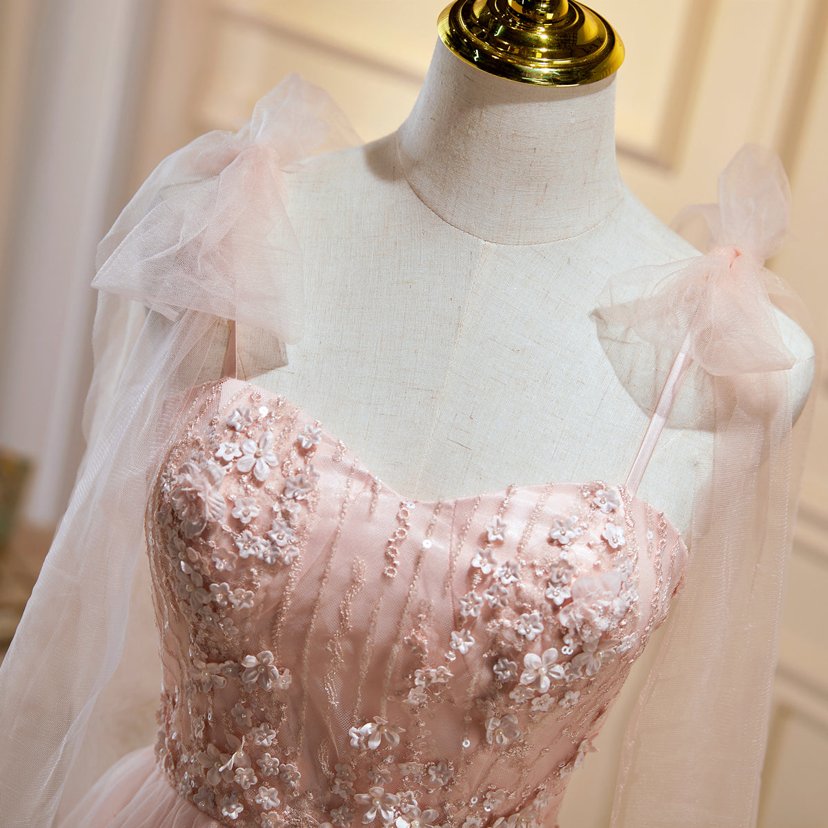 Evening Dress Elegant Classy, Short Pink Floral Prom Dresses, Short Pink Tulle Floral Formal Homecoming Dresses