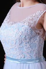Prom Outfit, Sleeves Appliques Sheer Lace Button Floor Length Tulle Prom Dresses