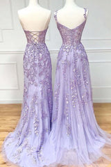 Evening Dress Italy, Sweetheart Neck Purple Lace Long Prom Dress, Strapless Purple Formal Dress, Mermaid Purple Evening Dress