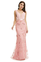 Homecomming Dresses Red, Velvet Mermaid Prom Dresses Lace 3D Flowers