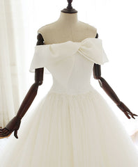 Wedding Dress Beautiful, White Tulle Long Prom Dress White Tulle Wedding Dress