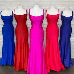Prom Dresses 2035, Simply Mermaid Red Long Formal Dress